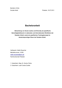 Social Justice und Soziale Arbeit_Bachelorarbeit_Reuscher 2013