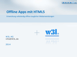 Offline Apps mit HTML5