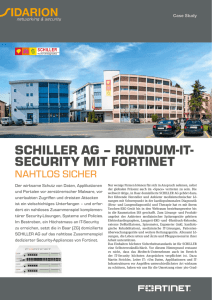 schiller ag – rundum-it- security mit fortinet