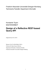 Design of a Reflective REST-based Query API