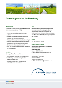 Greening- und AUM-Beratung