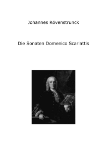 Johannes Rövenstrunck Die Sonaten Domenico Scarlattis