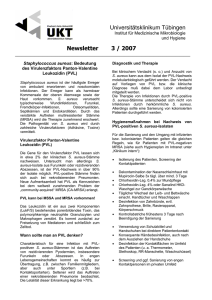 Newsletter 3 / 2007 Universitätsklinikum Tübingen