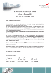 Bonner Easy Flaps 2008 - Klinik und Poliklinik für Orthopädie und