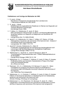 Zentrum Publikationen HNO - Bundeswehrzentralkrankenhaus
