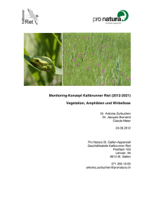 Monitoring-Konzept 2012-2021 - Pro Natura St.Gallen