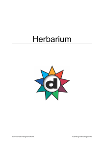 Herbarium - Schweizerischer Drogistenverband