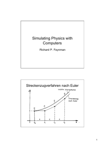 Simulating Physics with Computers