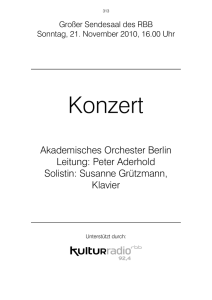 Philharmonie Berlin - Akademisches Orchester Berlin