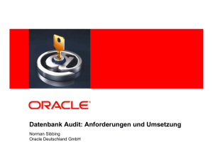 Oracle DB Security