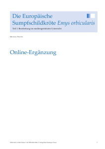 Die Europäische Sumpfschildkröte Emys orbicularis Online