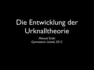 Urknalltheorie - Gymnasium Liestal