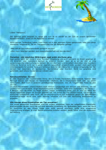 Mitarbeit an Newsletter August 2013 über "Reisekrankheiten"