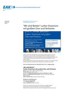 Luther Oratorium Orchester