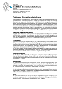 Clostridium botulinum - Kantonales Labor Zürich