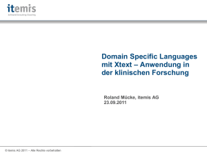 Domain Specific Languages mit Xtext