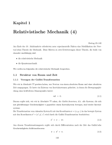 Relativistische Mechanik (4)