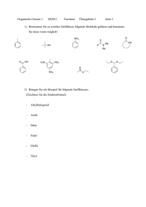 Organische Chemie 1 SS2011 Tutorium Übungsblatt 2 Seite 1 1