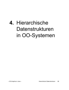 4. Hierarchische Datenstrukturen in OO