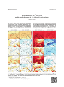 Klimaszenarien für Österreich und deren Bedeutung für die