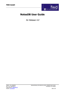NotesDB User Guide