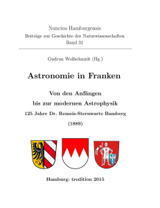 Astronomie in Franken - Hamburger Sternwarte