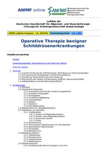 AWMF online - S2-Leitlinie Operative Therapie benigner