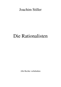 Die Rationalisten - von Joachim Stiller