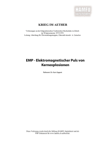 EMP - Elektromagnetischer Puls von Kernexplosionen