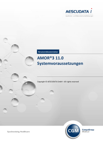 AMOR®3 11.0 Systemvoraussetzungen