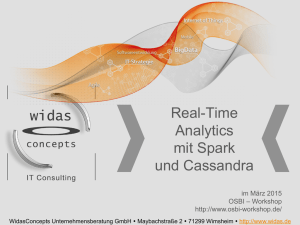 Real-Time Analytics mit Spark und Cassandra
