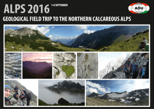 geological field trip to the northern calcareous alps
