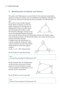 3 Winkelsumme im Dreieck und Viereck
