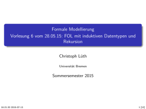 Folien - Informatik - FB3 - Uni Bremen
