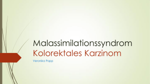 Malassimilationssyndrom Kolorektales Karzinom