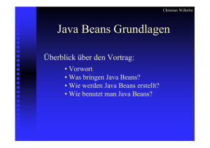 Java Beans Grundlagen