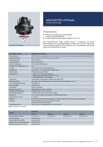 Produktflyer NAVIGATOR-LM Radio PDF