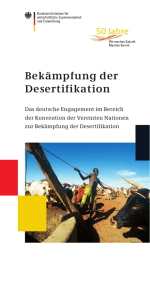 Bekämpfung der Desertifikation