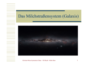 Das Milchstraßensystem (Galaxis) - Mirko Hans