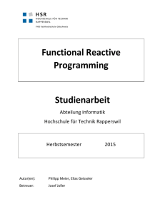 Functional Reactive Programming Studienarbeit