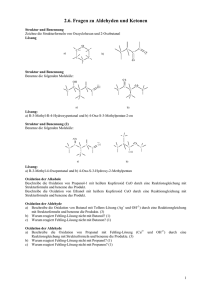 2.6. Fragen zu Aldehyden und Ketonen - Poenitz-net
