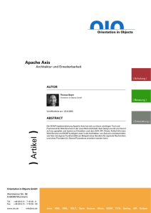 Apache Axis: Architektur und Erweiterbarkeit