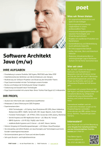 Software Architekt Java (m/w)