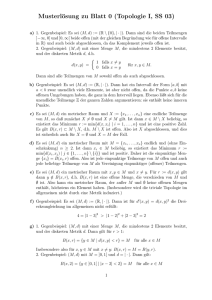 Musterlösung zu Blatt 0 (Topologie I, SS 03)