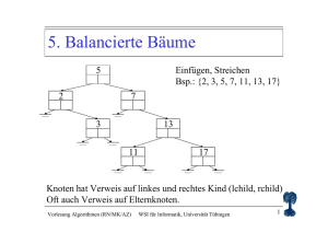 5. Balancierte Bäume - Universität Tübingen