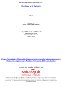 Ontologie und Dialektik - ReadingSample - Beck-Shop