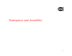 Namespaces und Assemblies