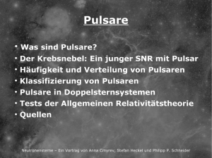 Pulsare - physik.begreifen