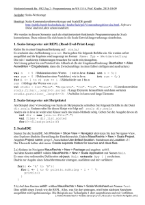 1. Scala-Interpreter mit REPL (Read-Eval-Print