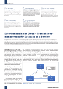 Datenbanken in der Cloud – Transaktions